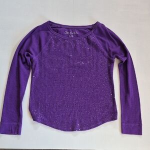 Aeropostale Purple Lightweight Knit Sweater